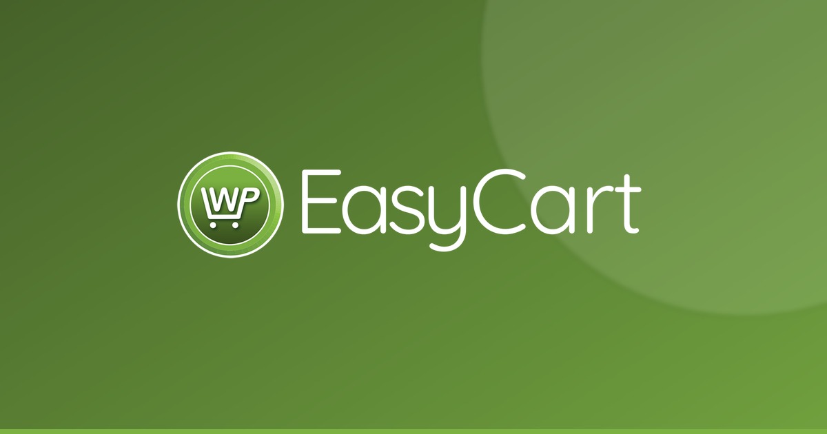 WP EasyCart logo banner, 1200 x 630