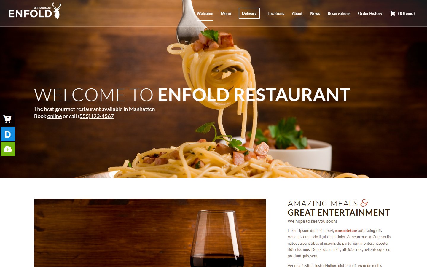 WP EasyCart enfold demo store